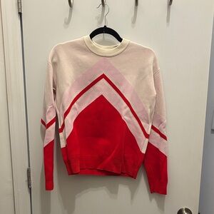 & Other Stories Pink & Red Apres Ski Sweater